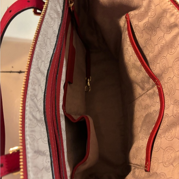 Michael Kors Red Jet Set Travel Tote - Picture 5 of 5